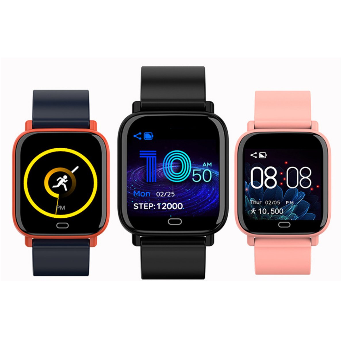 Montre connectée multifonction Smart Fit, moniteur et tracker