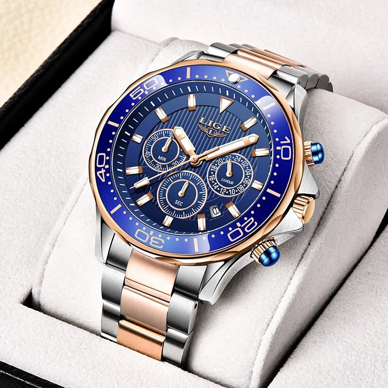 Montre à quartz multifonction