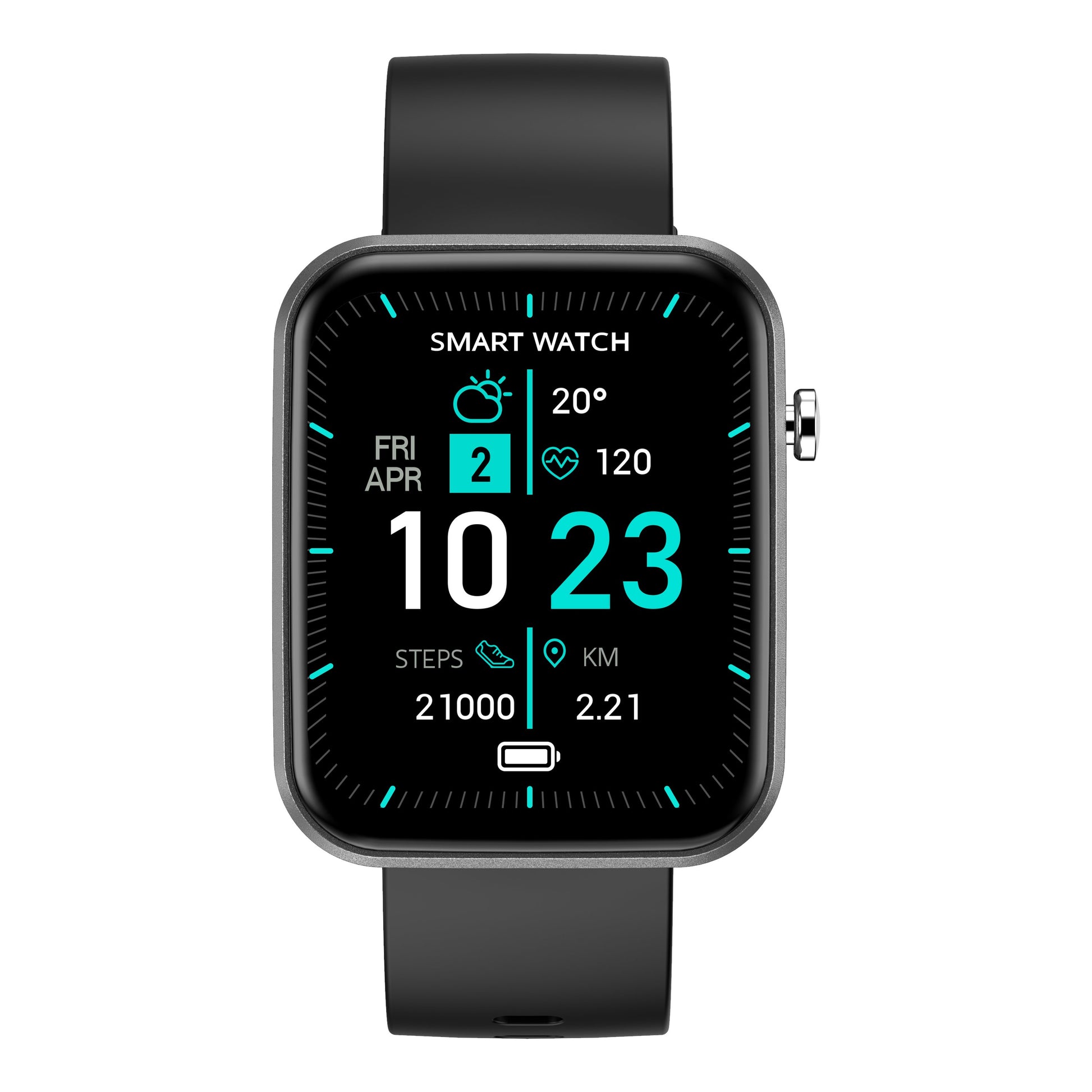 Montre connectée avancée avec trois bracelets et suivi d'activité et de bien-être