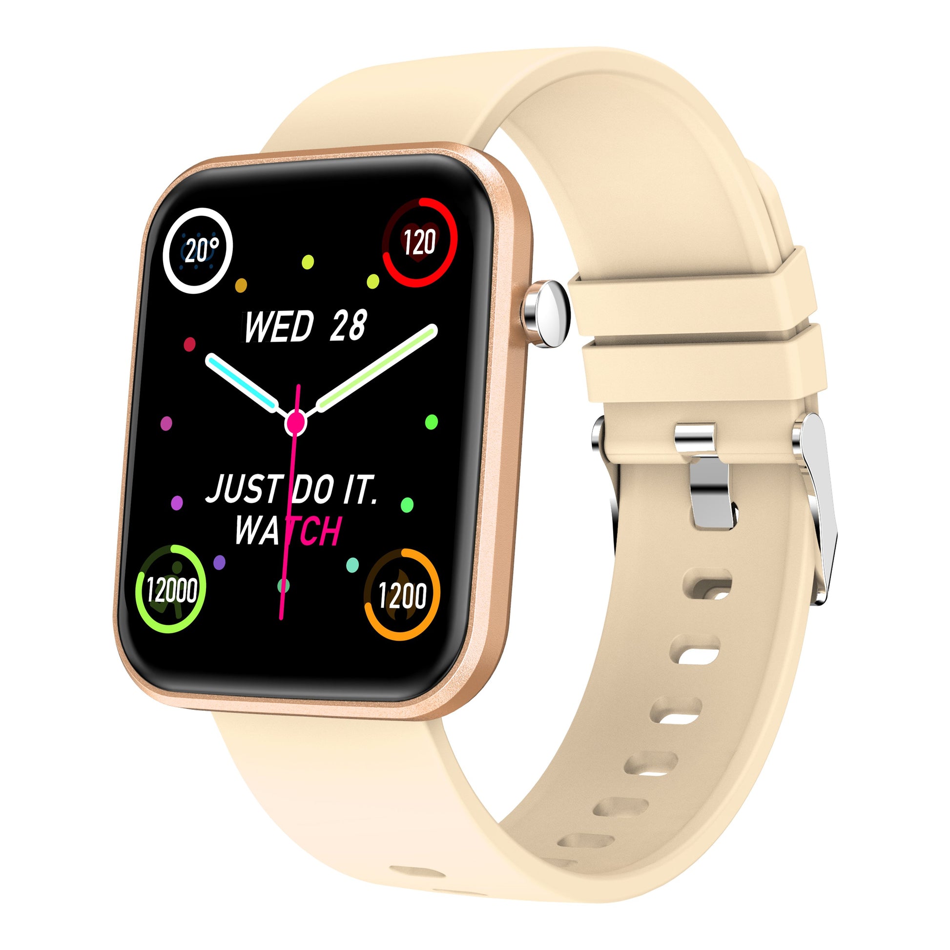 Montre connectée avancée avec trois bracelets et suivi d'activité et de bien-être