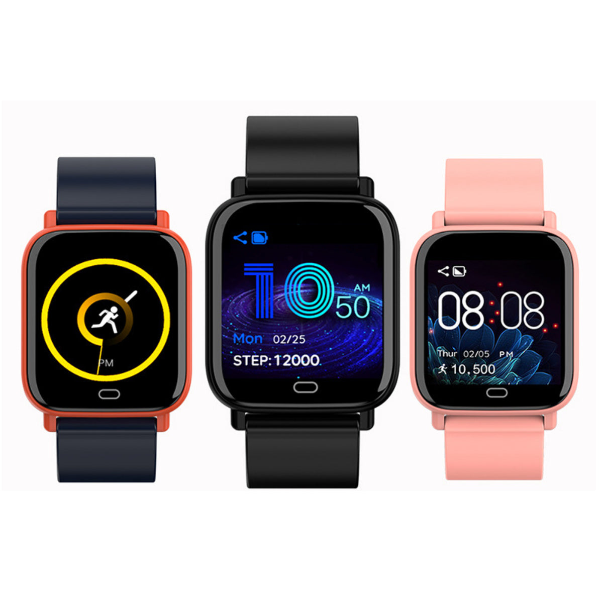 Montre connectée multifonction Smart Fit, moniteur et tracker