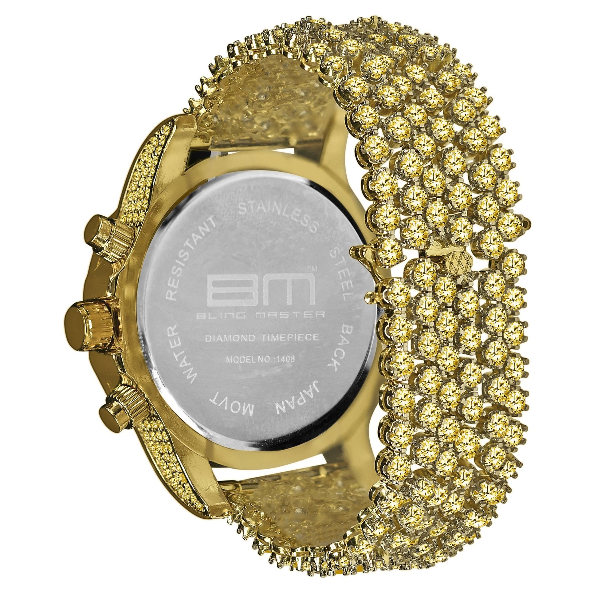 MONTRE GLACÉE EN CZ BRUNE