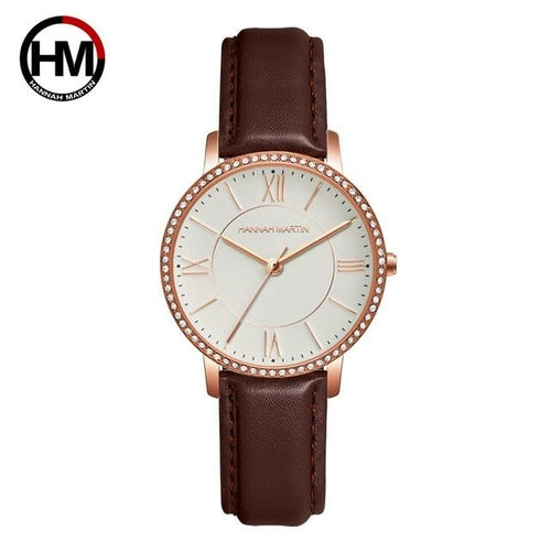 Montres pour femmes en diamant, quartz japonais