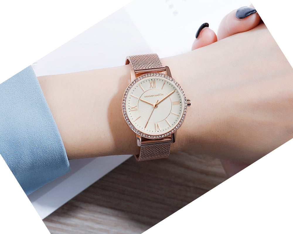 Montres pour femmes en diamant, quartz japonais