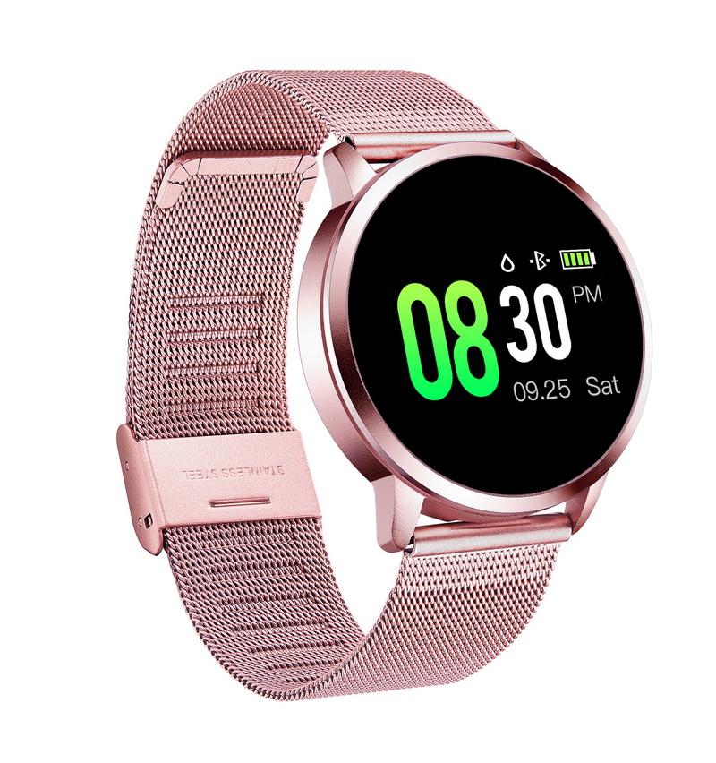 Montre connectée Q8 OLED Bluetooth en acier inoxydable, étanche et portable