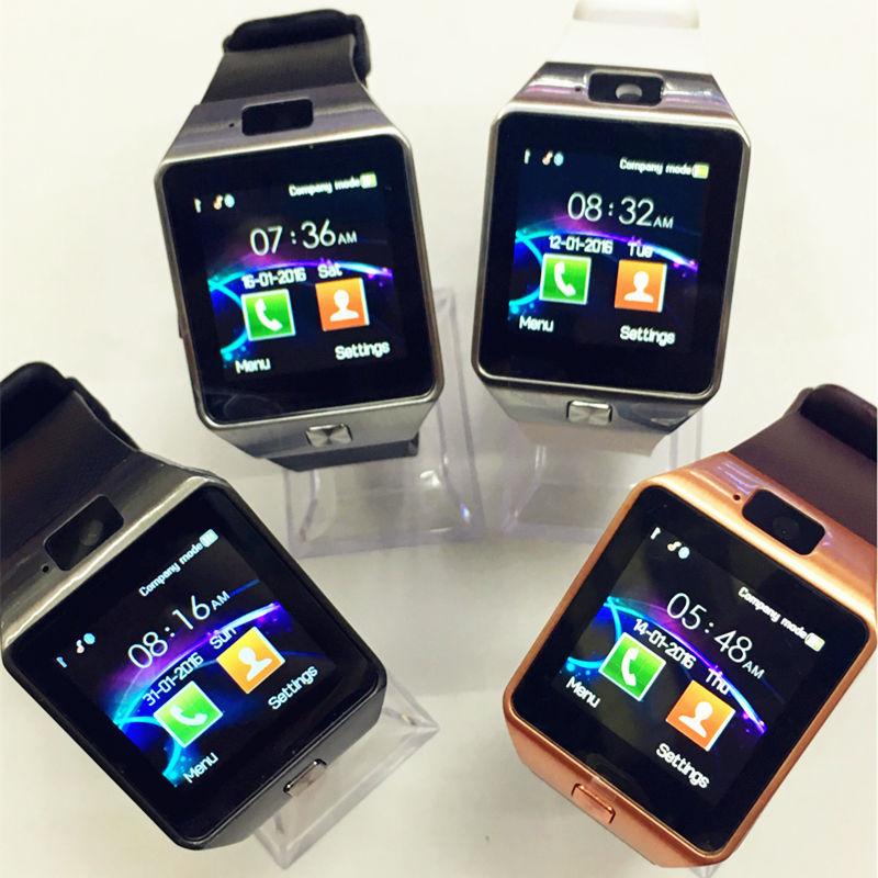 Montre connectée Bluetooth Android avec horloge et appareil photo, emplacement pour carte SIM et TF